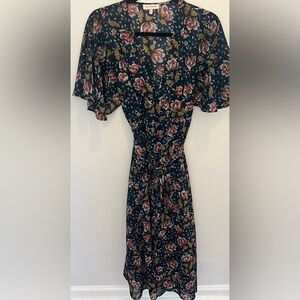 Clad and Cloth- re:named Floral Wrap Dress